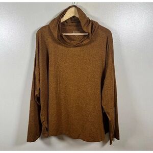 Athleta 3X Uptempo II Mahogany Hooded Sweatshirt